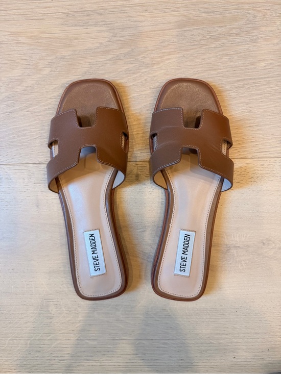 Steve Madden Shoes - Steve Madden Tan-Brown Slide Mules